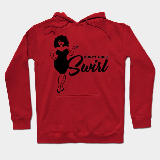 Curvy Girls Swirl Hoodie by CurvyGirlsSwirl2018